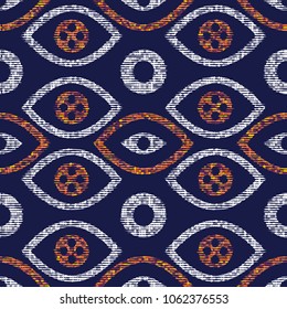 Seamless pattern in ethnic style. Geometric texture.