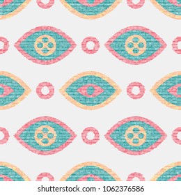 Seamless pattern in ethnic style. Geometric texture.