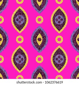 Seamless pattern in ethnic style. Geometric texture.
