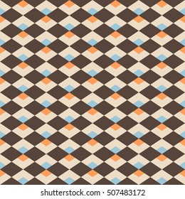 Seamless pattern in ethnic style. Geometric figures.