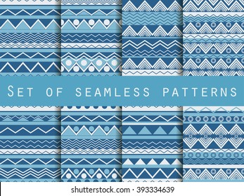 Seamless pattern in ethnic style. Tribal  texture. Hippie design. For wallpaper, bed linen, tiles, fabrics, backgrounds. Vector illustration.
