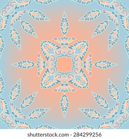 Seamless pattern ethnic style. Vintage decorative texture. Indian, arabic motive.