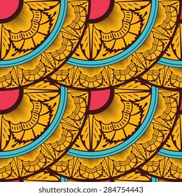 Seamless pattern ethnic style. Vintage decorative texture. Indian, arabic motive.