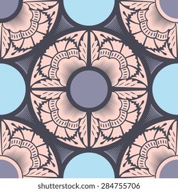 Seamless pattern ethnic style. Vintage decorative texture. Indian, arabic motive.