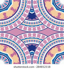 Seamless pattern ethnic style. Vintage decorative texture. Indian, arabic motive.