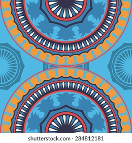 Seamless pattern ethnic style. Vintage decorative texture. Indian, arabic motive.