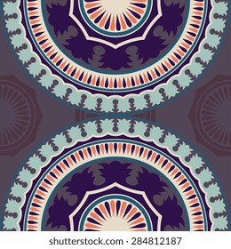 Seamless pattern ethnic style. Vintage decorative texture. Indian, arabic motive.