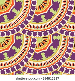 Seamless pattern ethnic style. Vintage decorative texture. Indian, arabic motive.