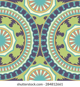 Seamless pattern ethnic style. Vintage decorative texture. Indian, arabic motive.