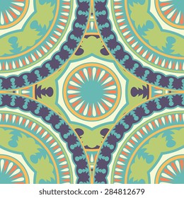 Seamless pattern ethnic style. Vintage decorative texture. Indian, arabic motive.