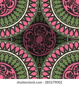 Seamless pattern ethnic style. Vintage decorative texture. Indian, arabic motive.