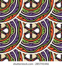 Seamless pattern ethnic style. Vintage decorative texture. Indian, arabic motive.