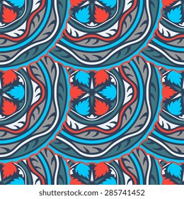Seamless pattern ethnic style. Vintage decorative texture. Indian, arabic motive.