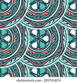 Seamless pattern ethnic style. Vintage decorative texture. Indian, arabic motive.