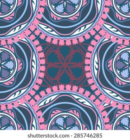 Seamless pattern ethnic style. Vintage decorative texture. Indian, arabic motive.