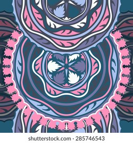 Seamless pattern ethnic style. Vintage decorative texture. Indian, arabic motive.
