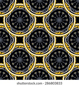 Seamless pattern ethnic style. Vintage decorative texture. Indian, arabic motive.