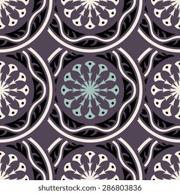 Seamless pattern ethnic style. Vintage decorative texture. Indian, arabic motive.