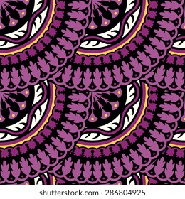 Seamless pattern ethnic style. Vintage decorative texture. Indian, arabic motive.