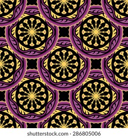 Seamless pattern ethnic style. Vintage decorative texture. Indian, arabic motive.