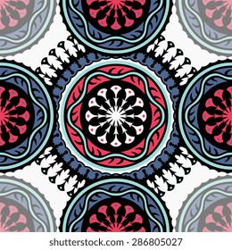 Seamless pattern ethnic style. Vintage decorative texture. Indian, arabic motive.