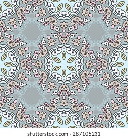 Seamless pattern ethnic style. Vintage decorative texture. Indian, arabic motive.
