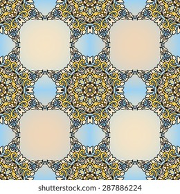 Seamless pattern ethnic style. Vintage decorative texture. Indian, arabic motive.