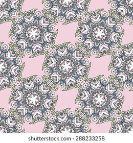 Seamless pattern ethnic style. Vintage decorative texture. Indian, arabic motive.