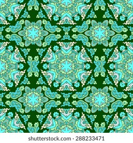 Seamless pattern ethnic style. Vintage decorative texture. Indian, arabic motive.