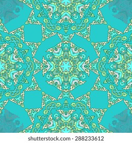 Seamless pattern ethnic style. Vintage decorative texture. Indian, arabic motive.