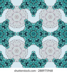 Seamless pattern ethnic style. Vintage decorative texture. Indian, arabic motive.