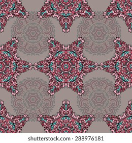 Seamless pattern ethnic style. Vintage decorative texture. Indian, arabic motive.