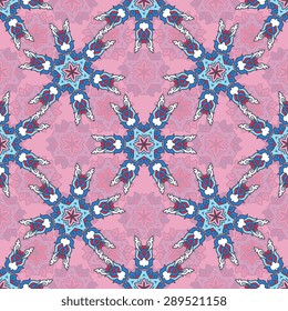 Seamless pattern ethnic style. Vintage decorative texture. Indian, arabic motive.