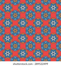Seamless pattern ethnic style. Vintage decorative texture. Indian, arabic motive.