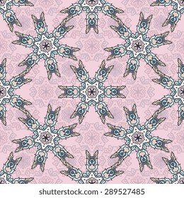 Seamless pattern ethnic style. Vintage decorative texture. Indian, arabic motive.