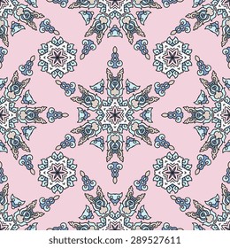 Seamless pattern ethnic style. Vintage decorative texture. Indian, arabic motive.