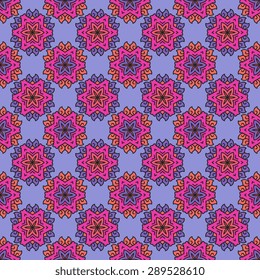 Seamless pattern ethnic style. Vintage decorative texture. Indian, arabic motive.
