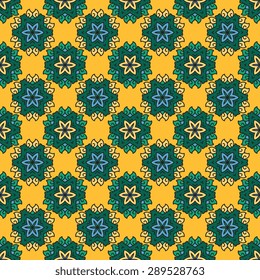 Seamless pattern ethnic style. Vintage decorative texture. Indian, arabic motive.