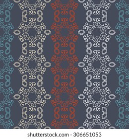 Seamless pattern ethnic style. Vintage decorative texture. Indian, arabic motive.