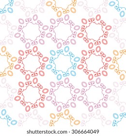 Seamless pattern ethnic style. Vintage decorative texture. Indian, arabic motive.