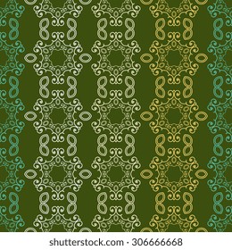 Seamless pattern ethnic style. Vintage decorative texture. Indian, arabic motive.