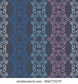 Seamless pattern ethnic style. Vintage decorative texture. Indian, arabic motive.