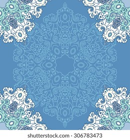 Seamless pattern ethnic style. Vintage decorative texture. Indian, arabic motive.