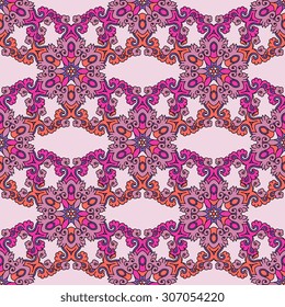 Seamless pattern ethnic style. Vintage decorative texture. Indian, arabic motive.