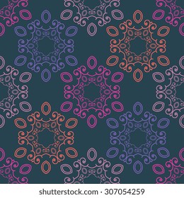 Seamless pattern ethnic style. Vintage decorative texture. Indian, arabic motive.