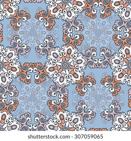 Seamless pattern ethnic style. Vintage decorative texture. Indian, arabic motive.