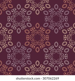 Seamless pattern ethnic style. Vintage decorative texture. Indian, arabic motive.