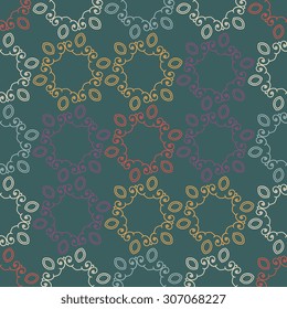 Seamless pattern ethnic style. Vintage decorative texture. Indian, arabic motive.