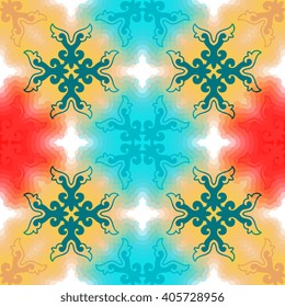 Seamless pattern ethnic style. Vintage decorative texture. Indian, arabic motive.