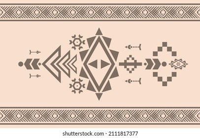 patrón ininterrumpido de fondo étnico tradicional, diseño geométrico nativo americano, diseño para alfombras, papel pintado, ropa,